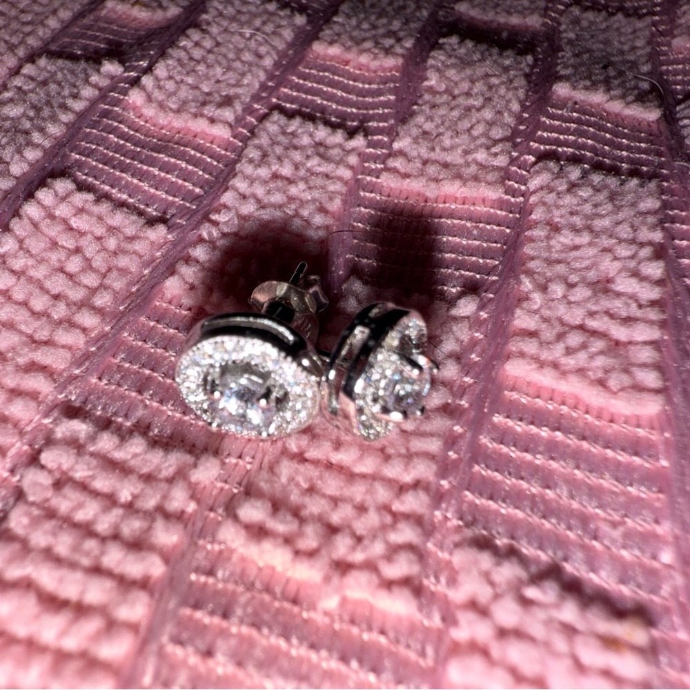 Solid 925 Sterling Silver Dazzling White Cubic Zi… - image 4